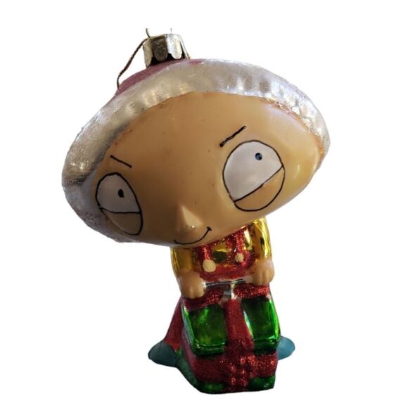 Glass Stewie Ornament - Picture 1 of 5